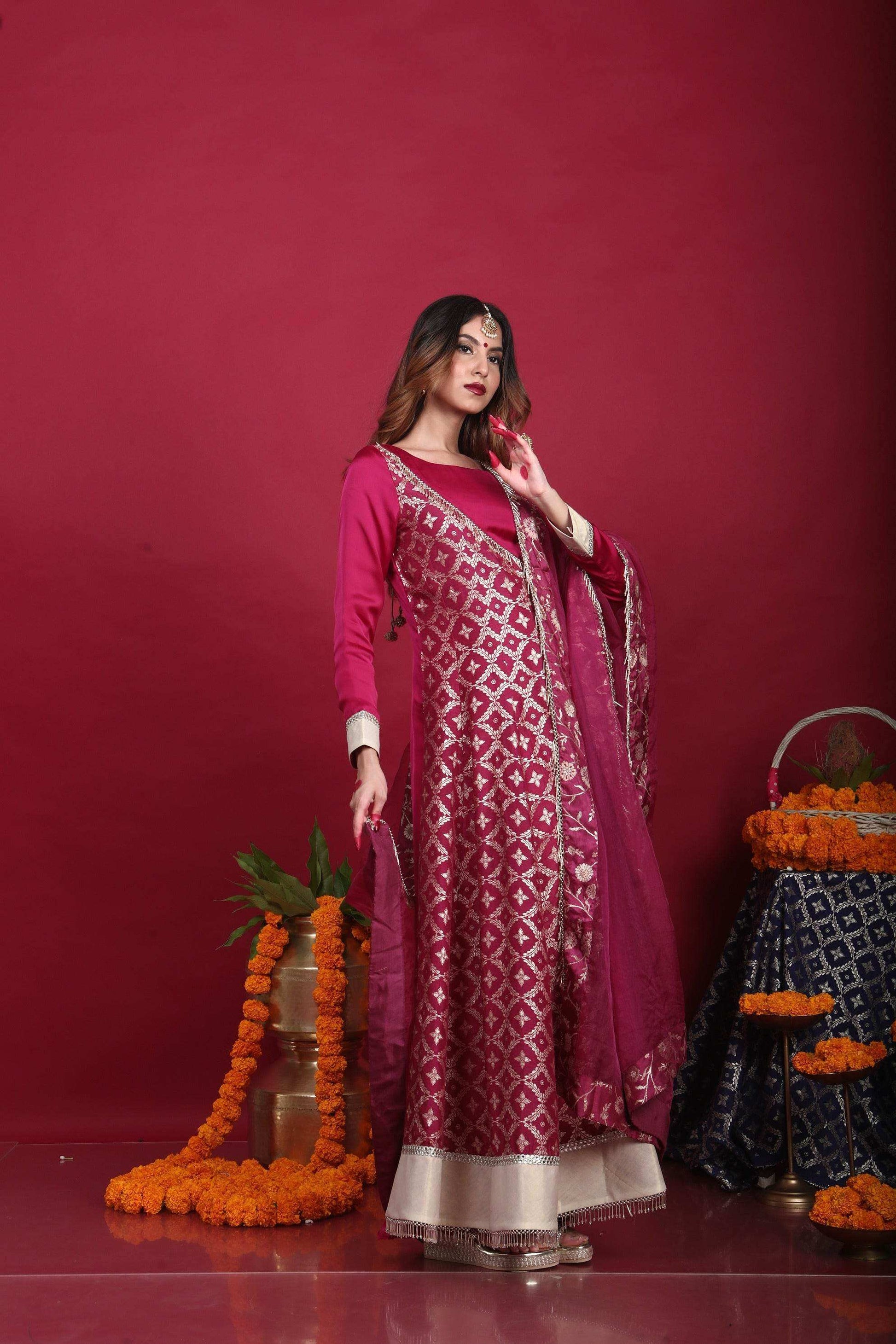 Satya-Angrakha -Plum Purple - Monk & Mei