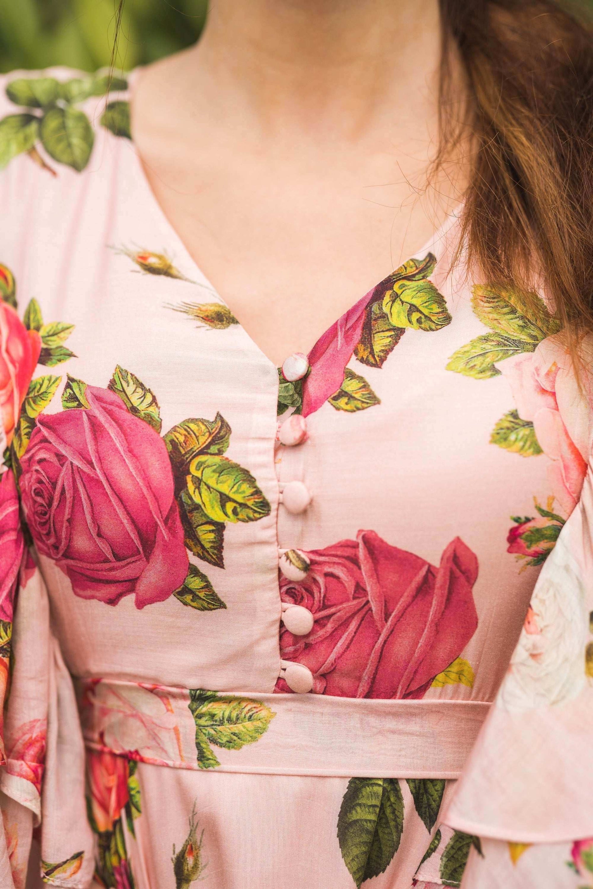 Juliette Dress - Rose pink - Monk & Mei