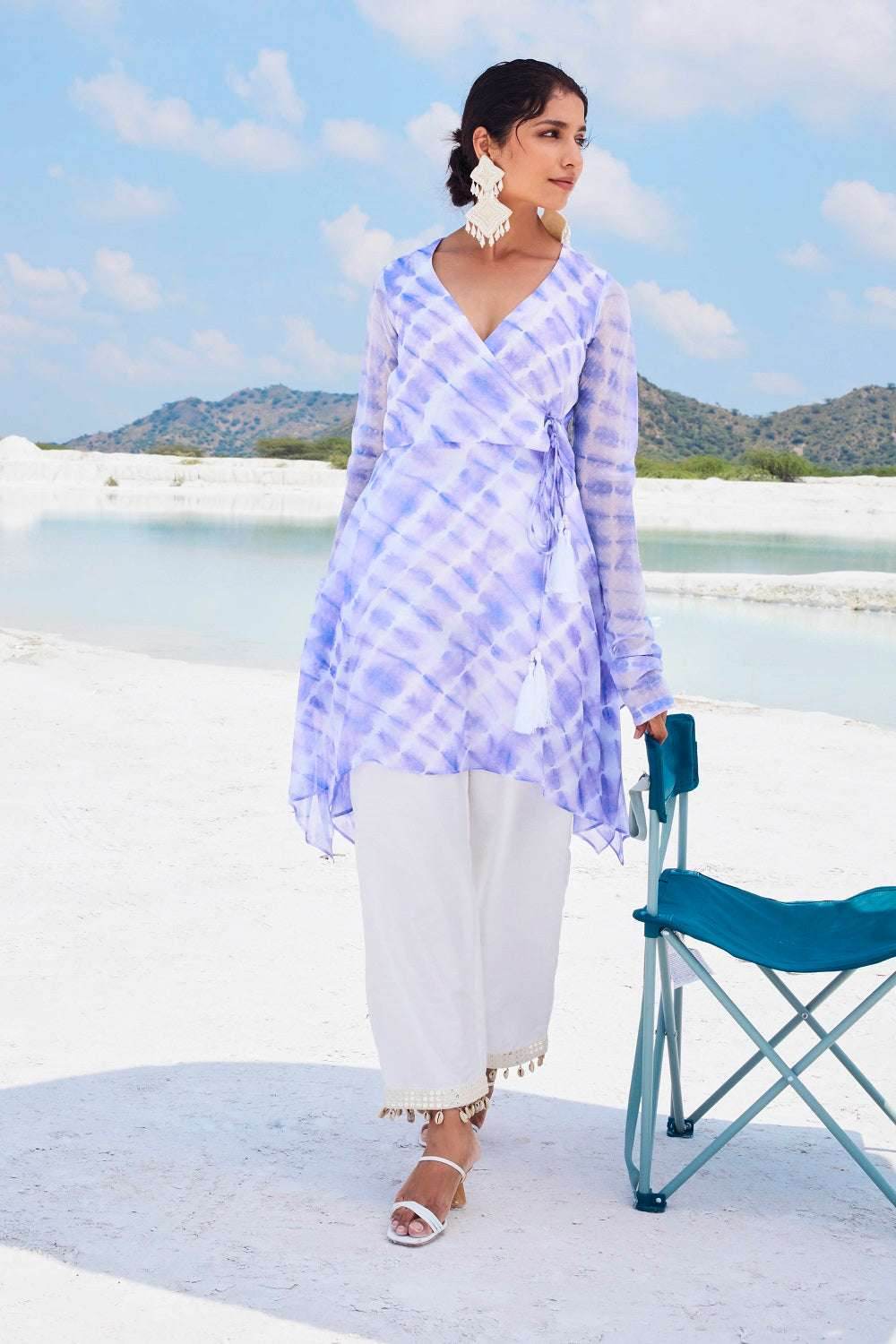 ZAARYA KURTA & PANTS - Lavender - Monk & Mei