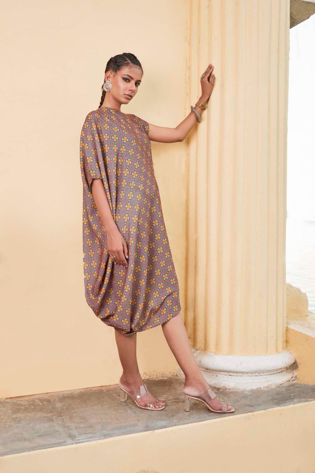 Basanti DRESS - Green - Monk & Mei