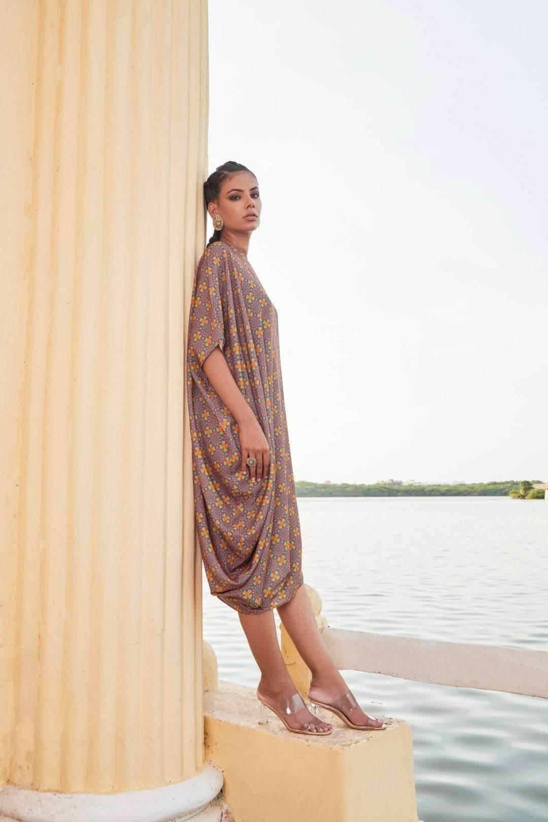 Basanti DRESS - Green - Monk & Mei