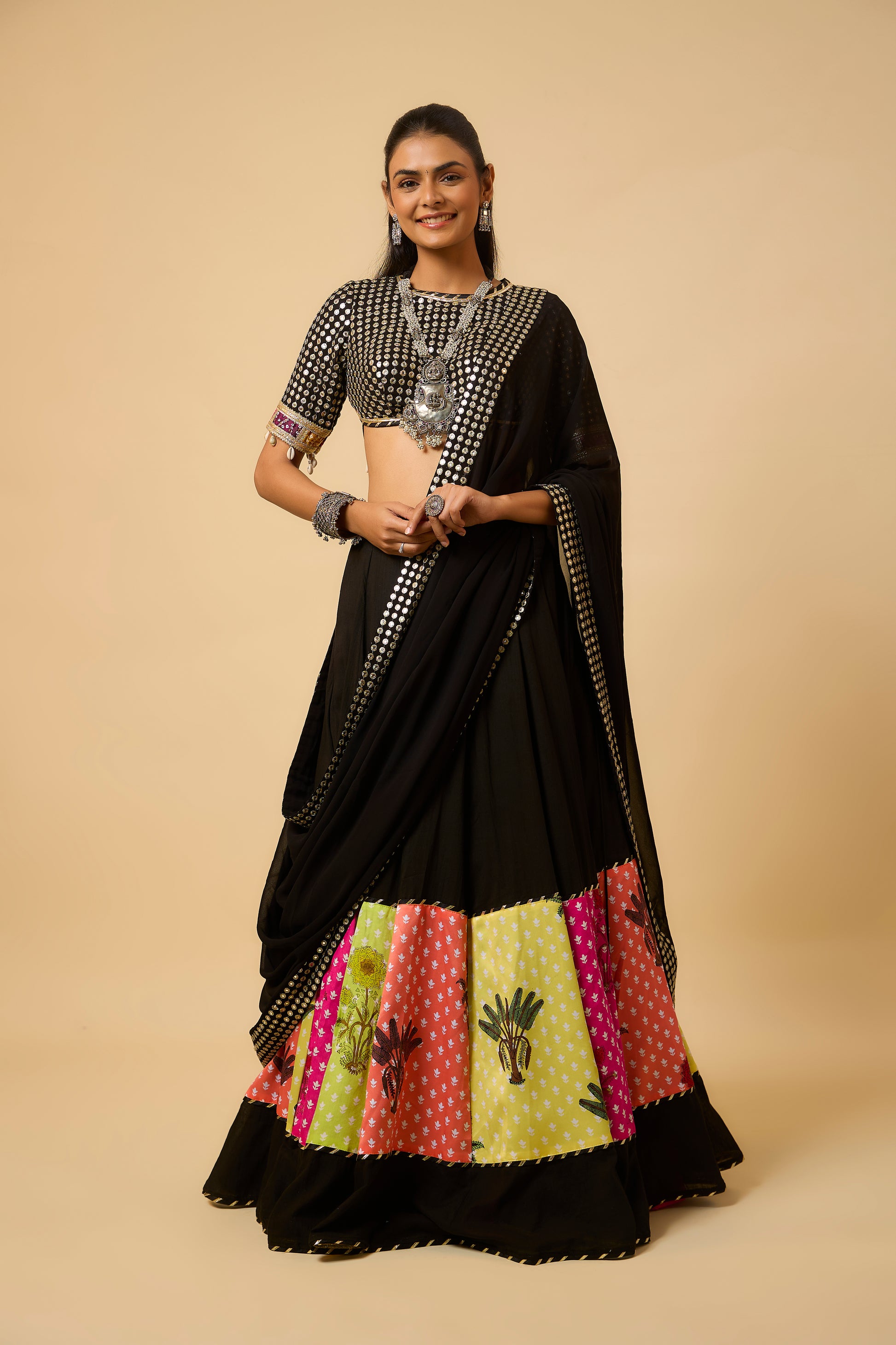 Rasika - Lahenga, Blouse  & Duppta - Multicolor