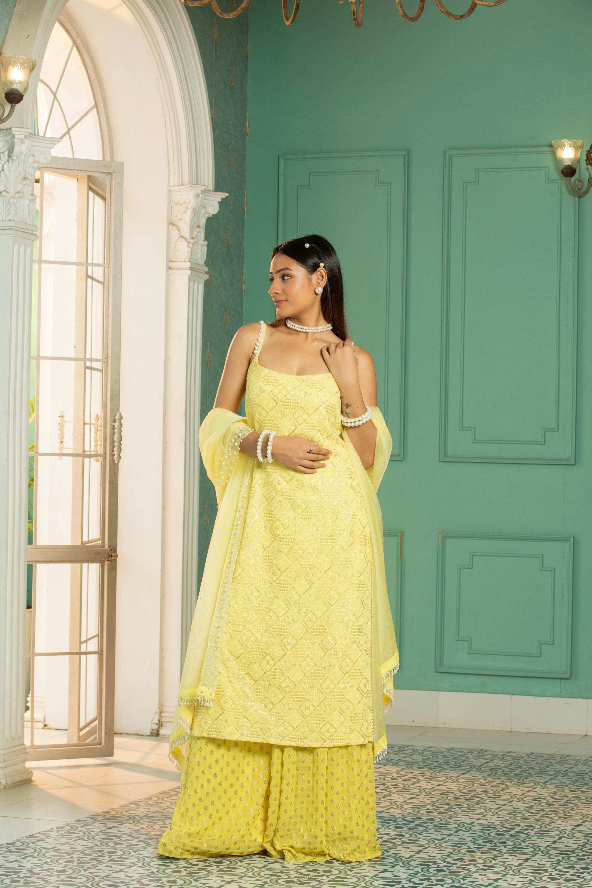 JEWEL - Kurta Set - Sunshine Yellow - Monk & Mei