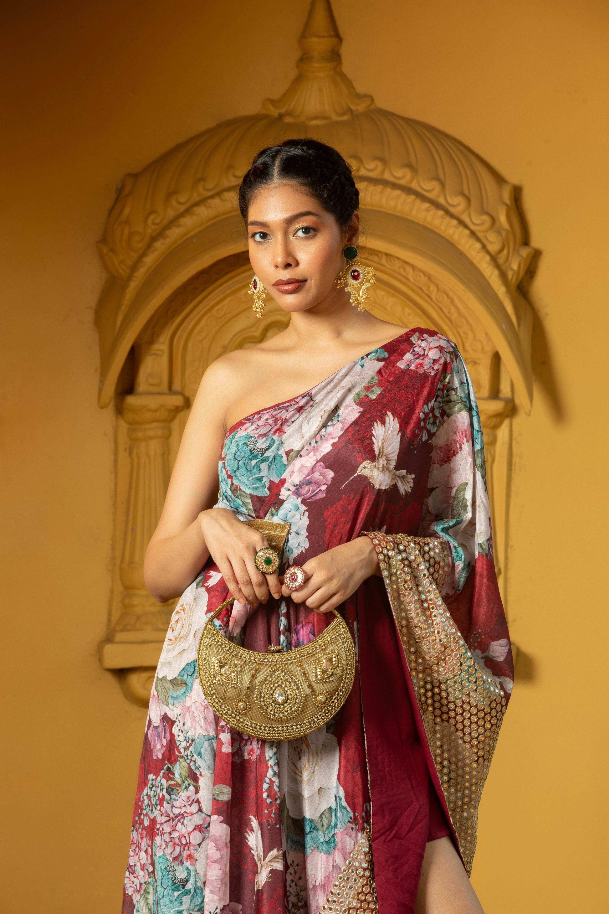 Aiman - Dress Maroon - Monk & Mei