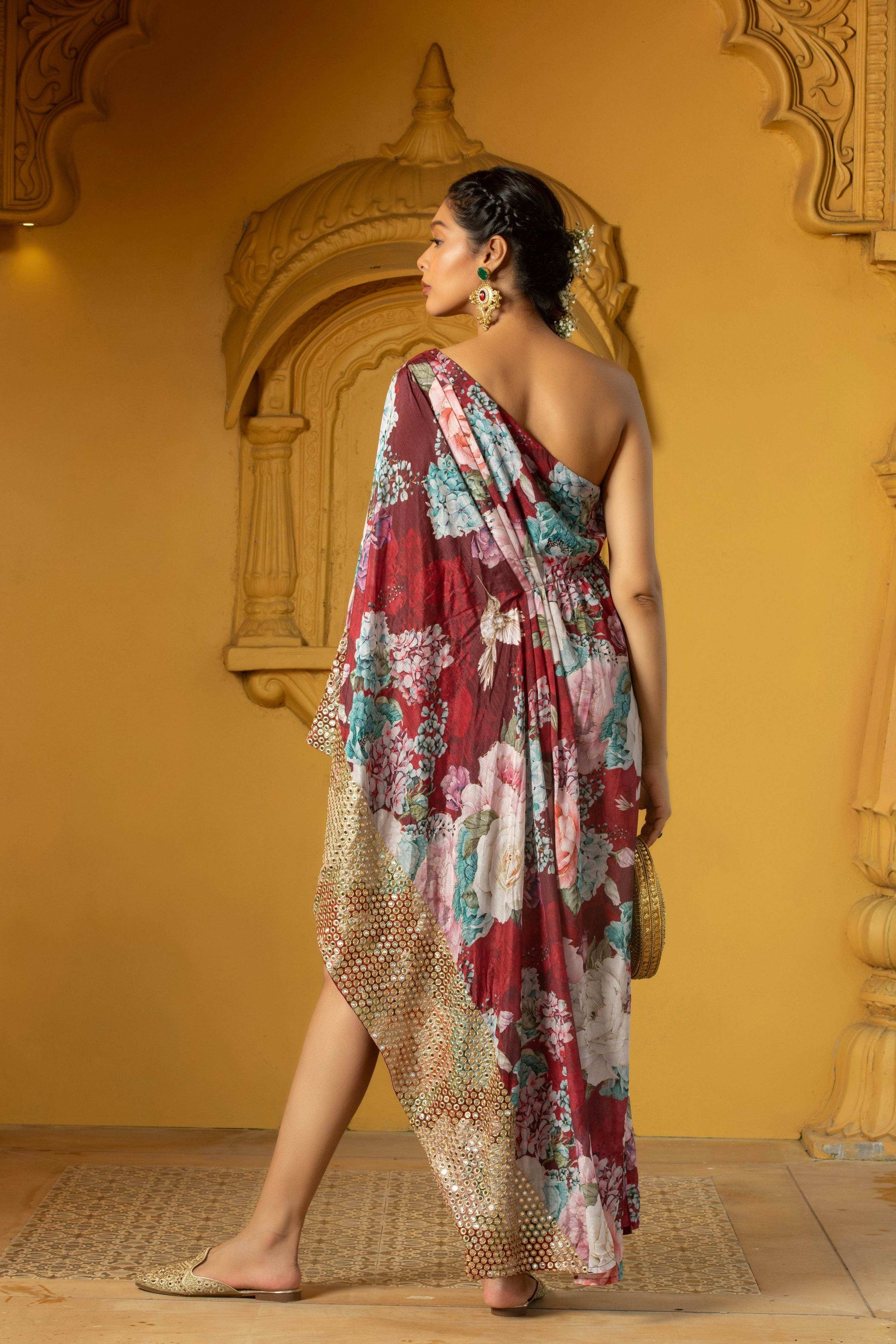 Aiman - Dress Maroon - Monk & Mei