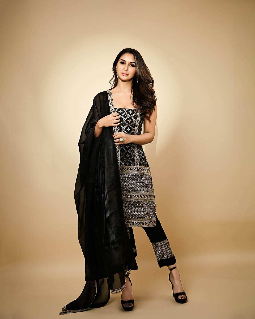 Sara Brocade Kurta, Sharara & Dupatta - Monk & Mei