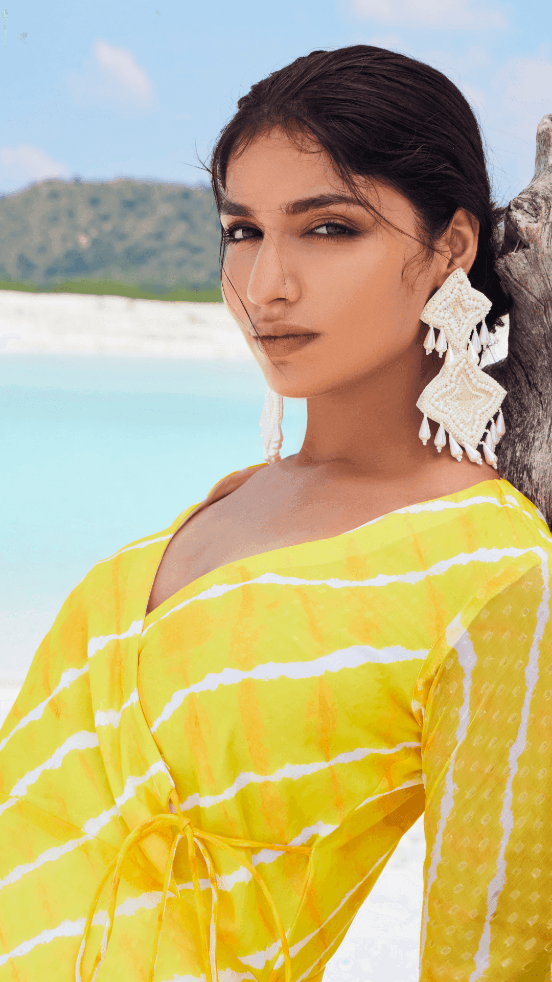 ZAARYA KURTA - Yellow - Monk & Mei