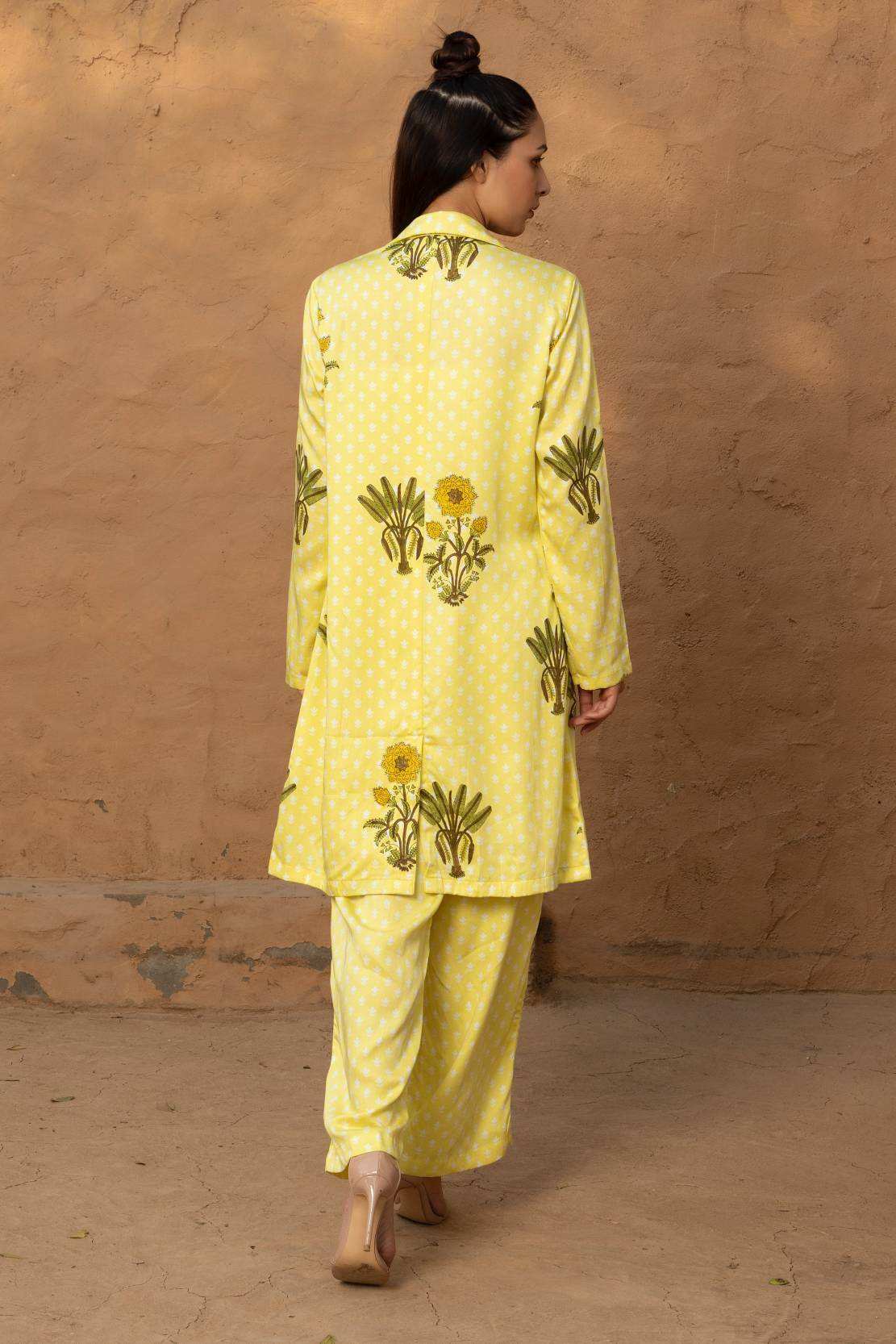 Ziva Pant Suit - Yellow - Monk & Mei