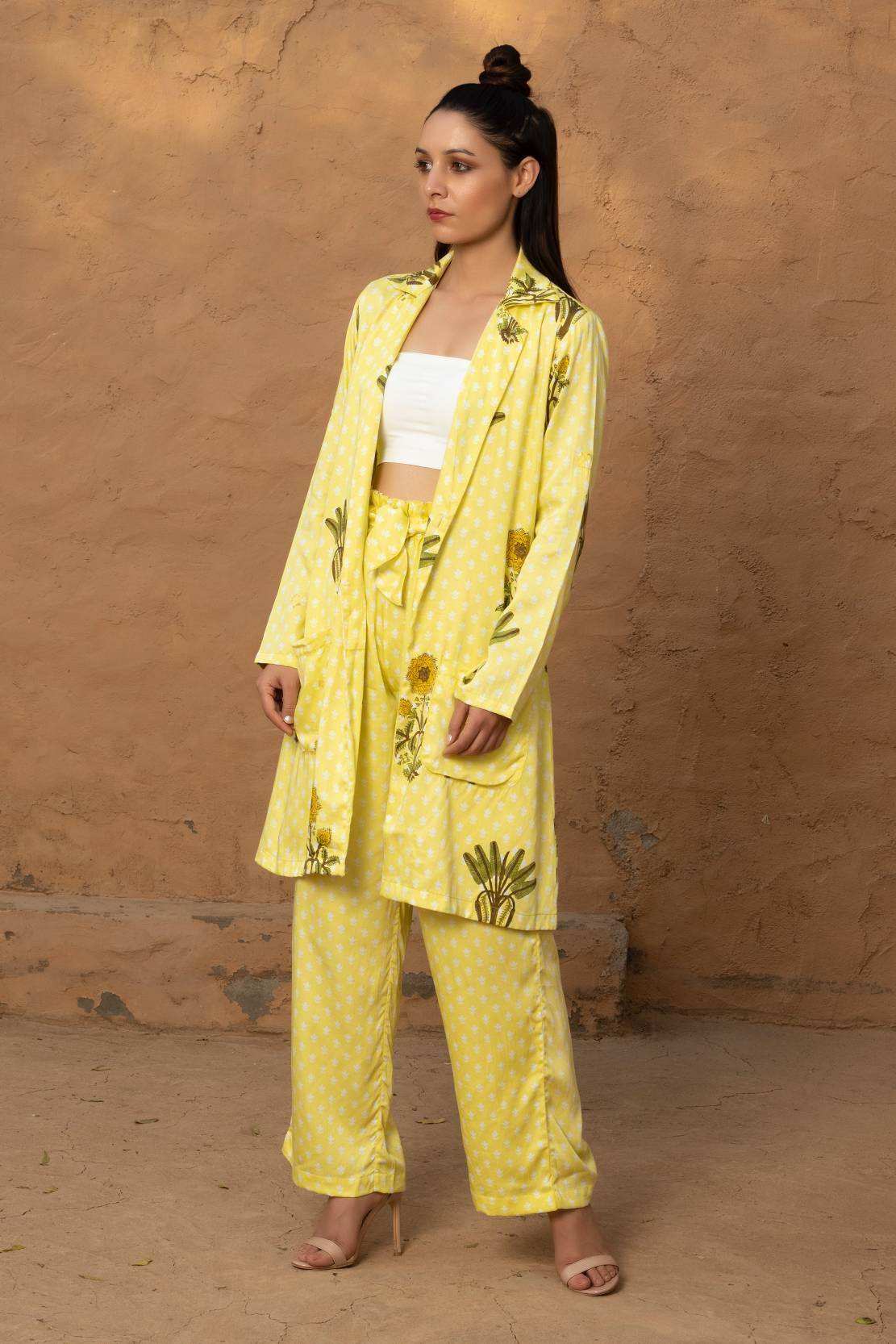 Ziva Pant Suit - Yellow - Monk & Mei