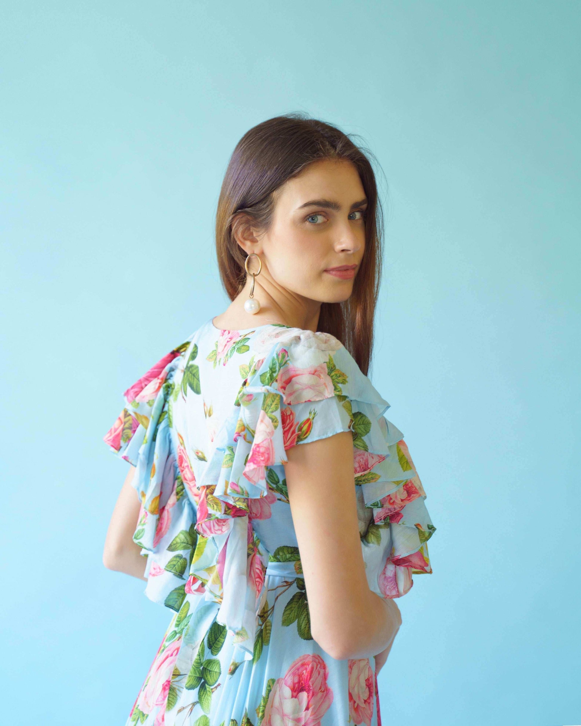 Juliette Dress - Blue - Monk & Mei