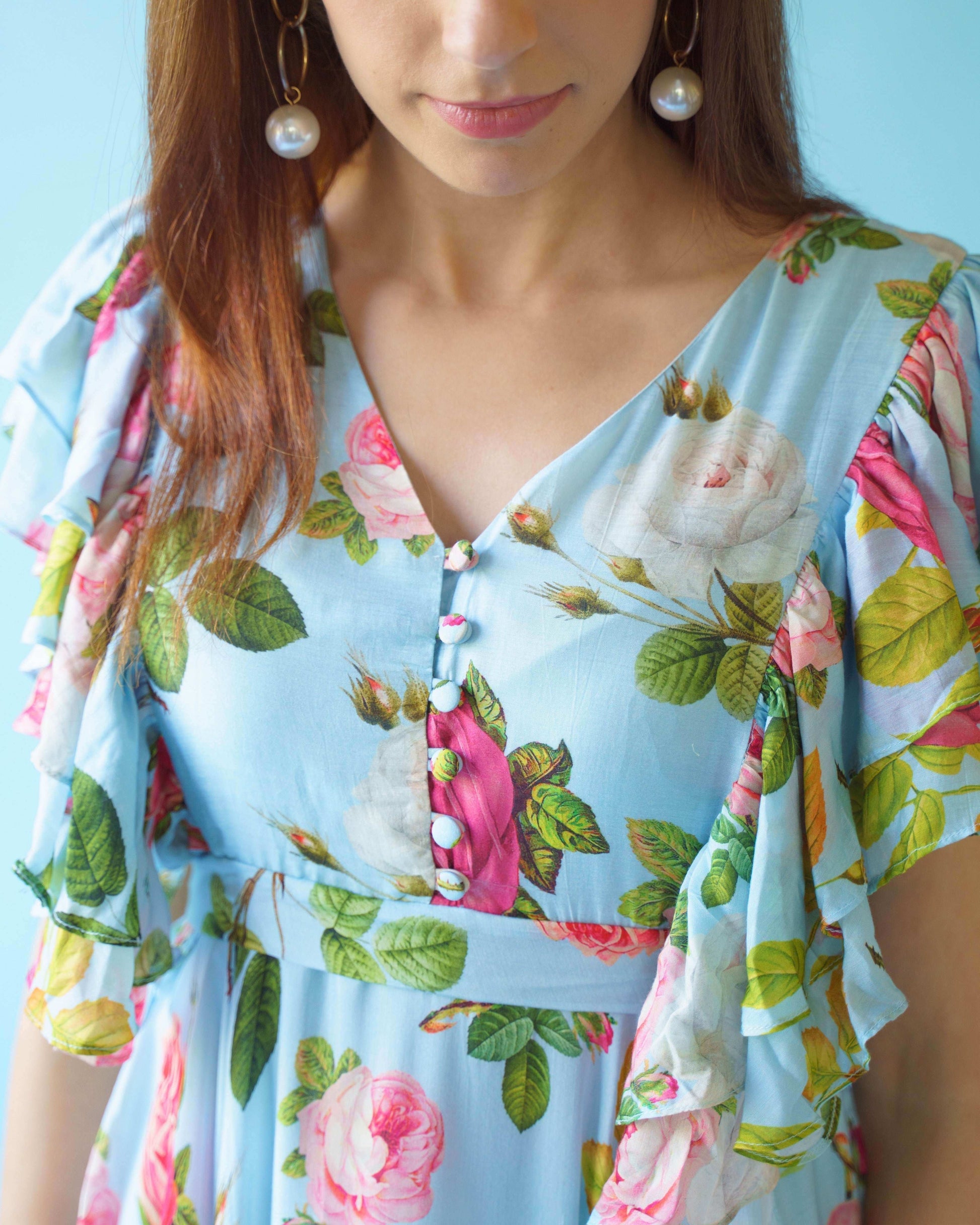 Juliette Dress - Blue - Monk & Mei