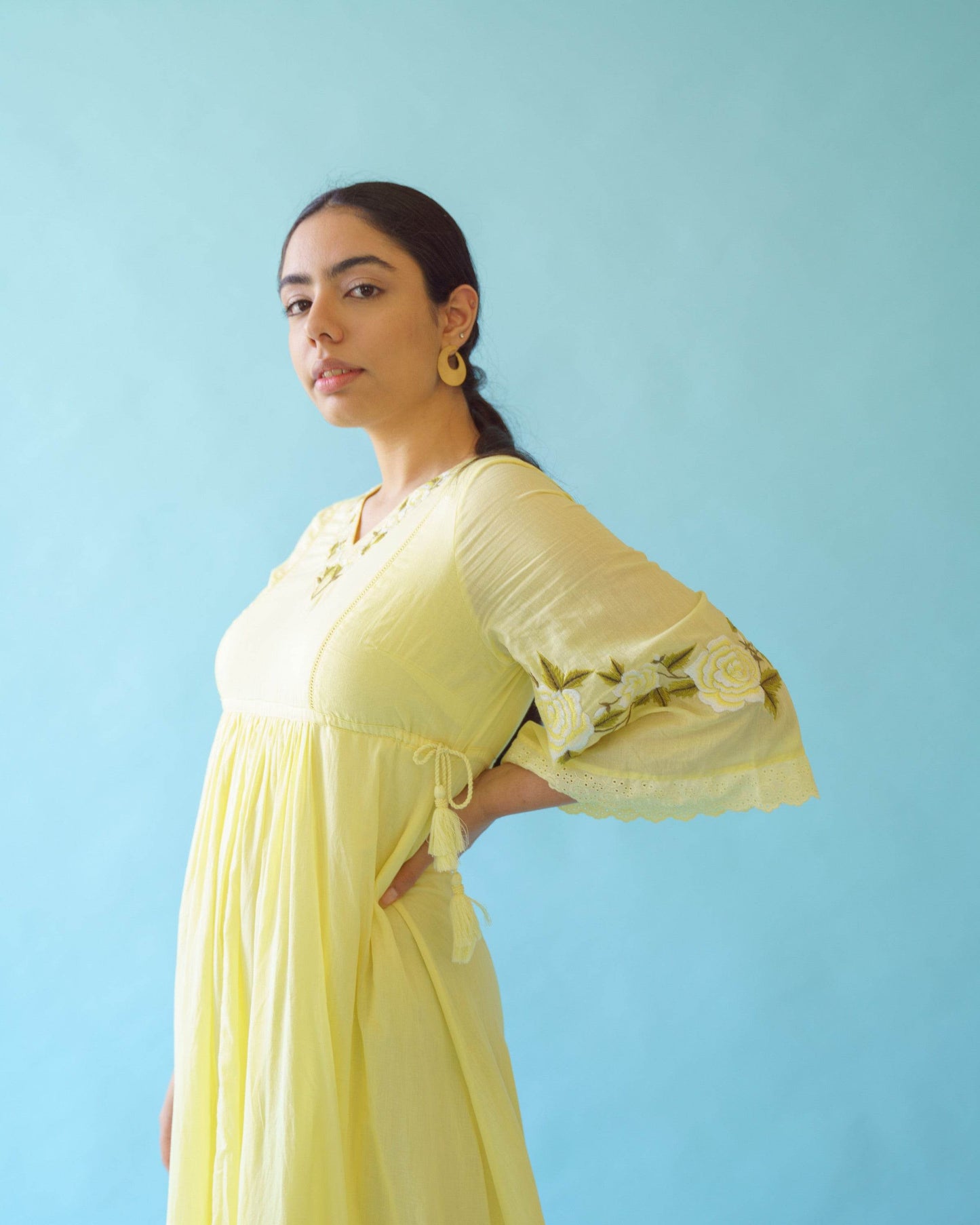 OLIVIA DRESS - Buttercup yellow - Monk & Mei