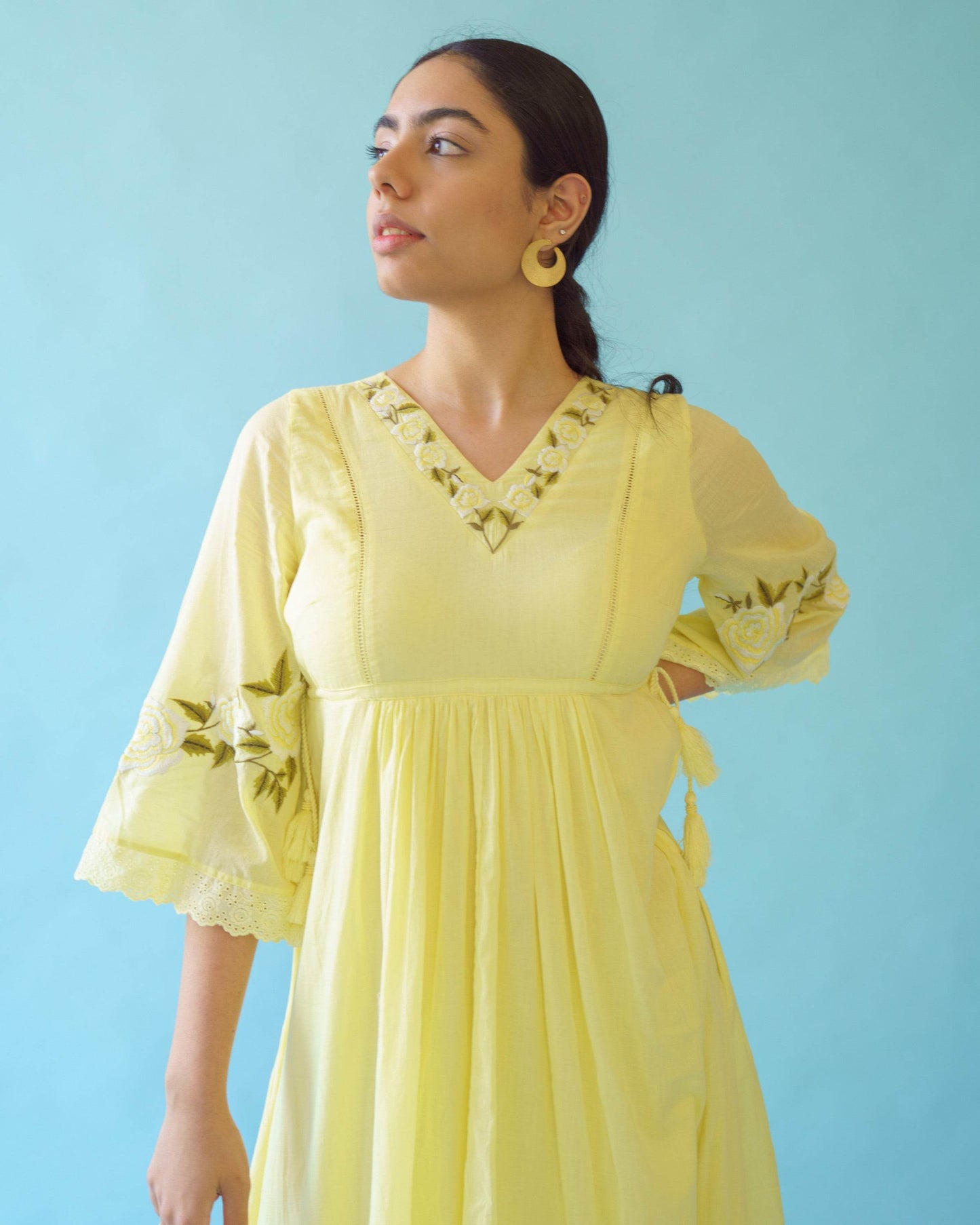OLIVIA DRESS - Buttercup yellow - Monk & Mei