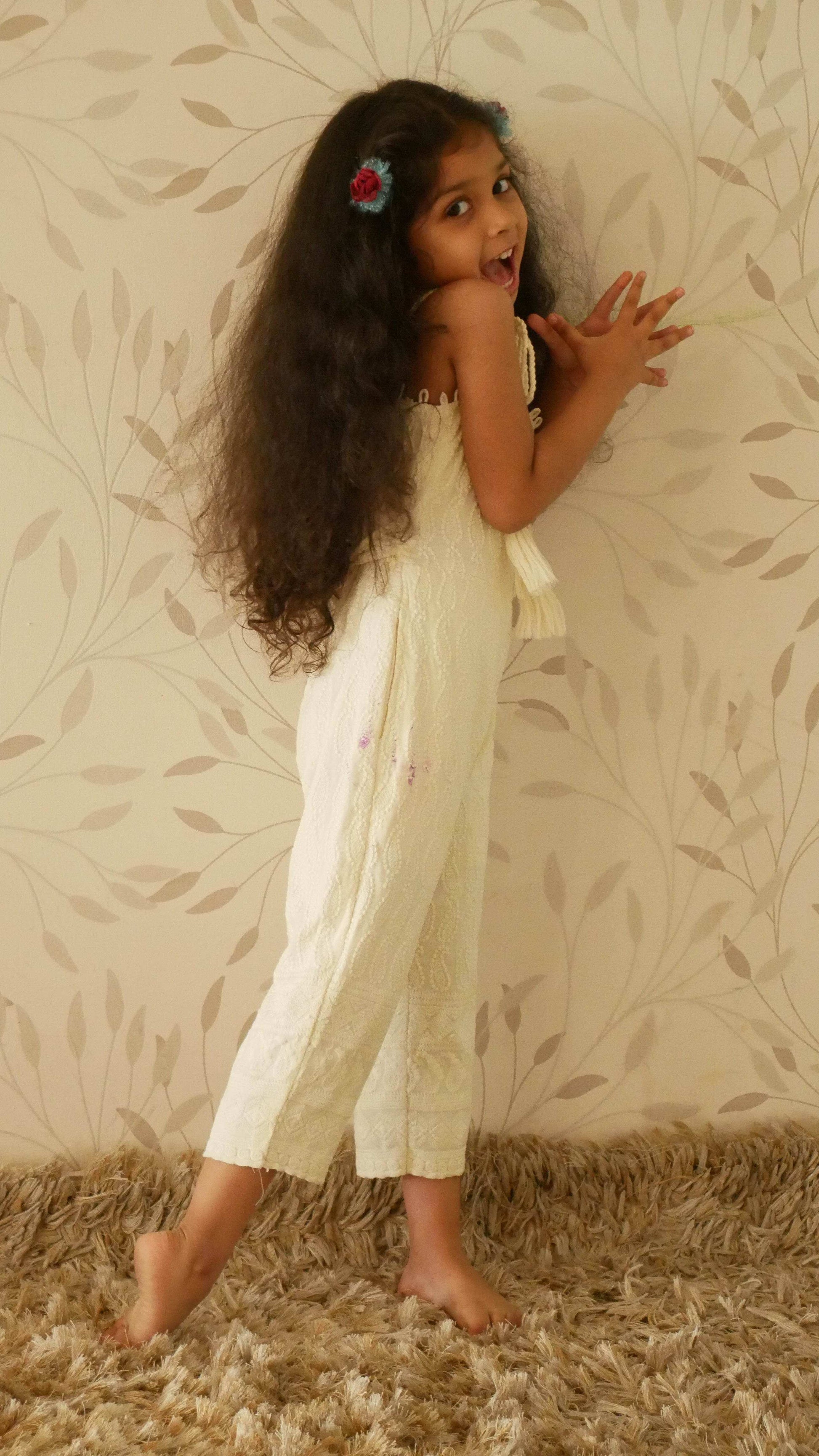 Aiko Embroidered Jumpsuit - Girls - Monk & Mei