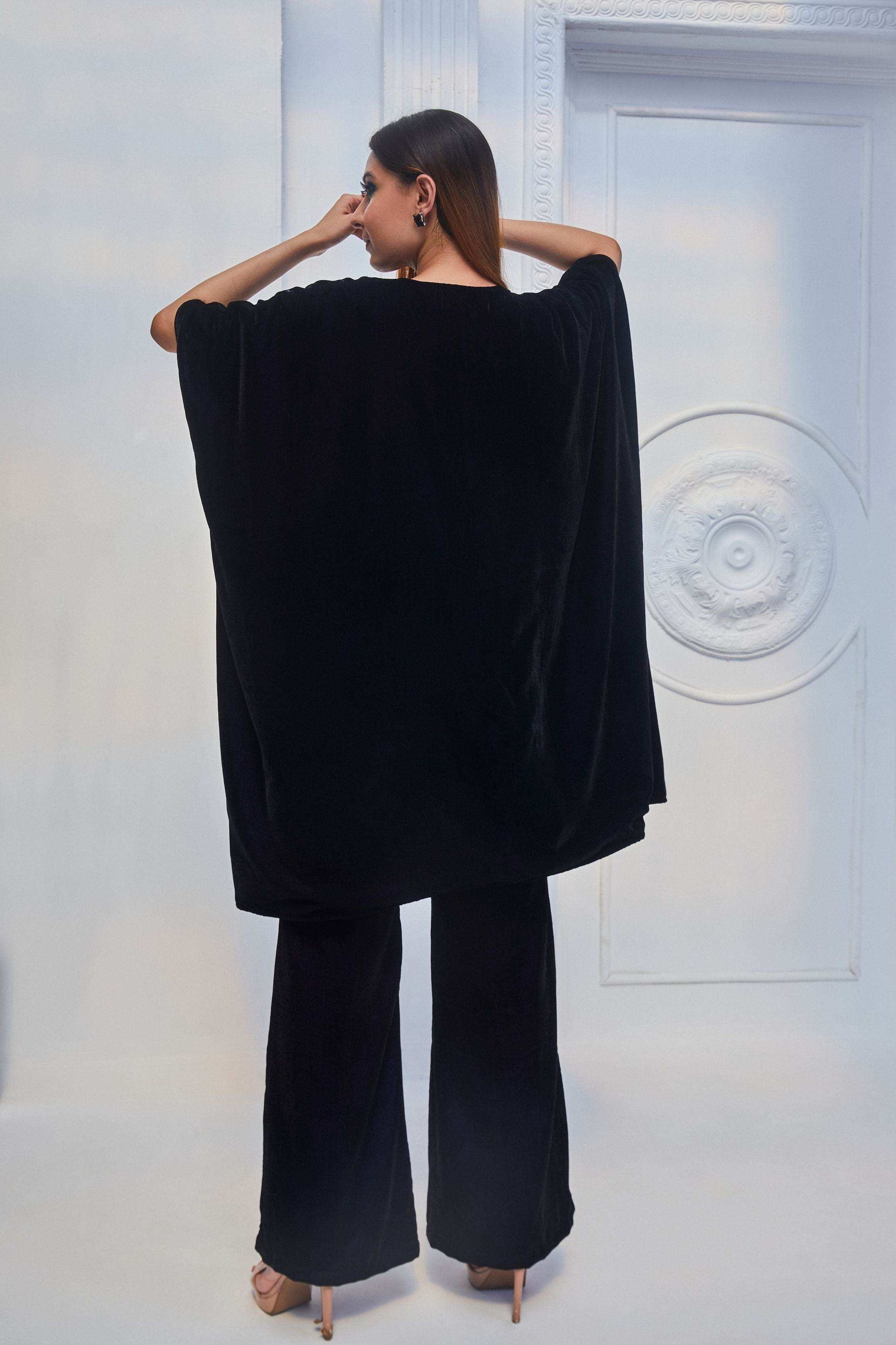 Alice Kaftan, Blouse and Pant- Blue - Monk & Mei