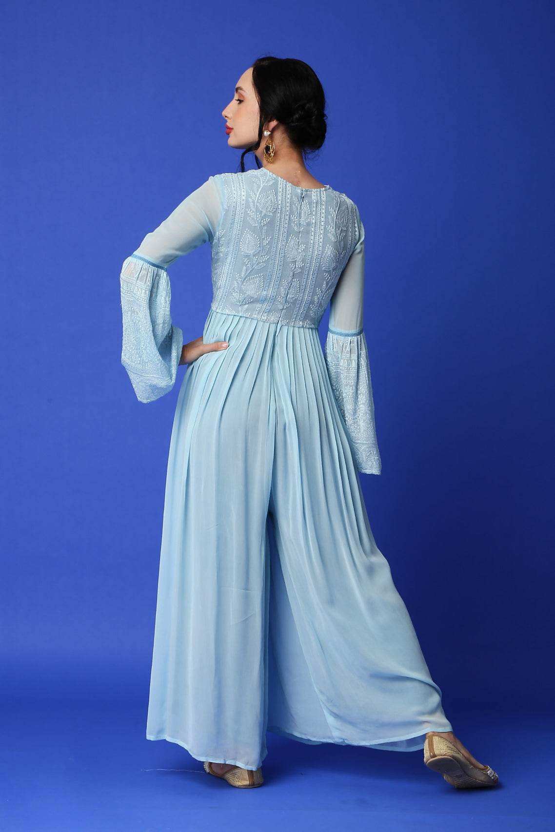 Salma Chikankari Jumpsuit - Monk & Mei