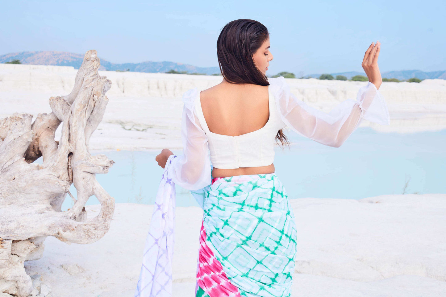 CELESTIA BLOUSE - WHITE - Monk & Mei