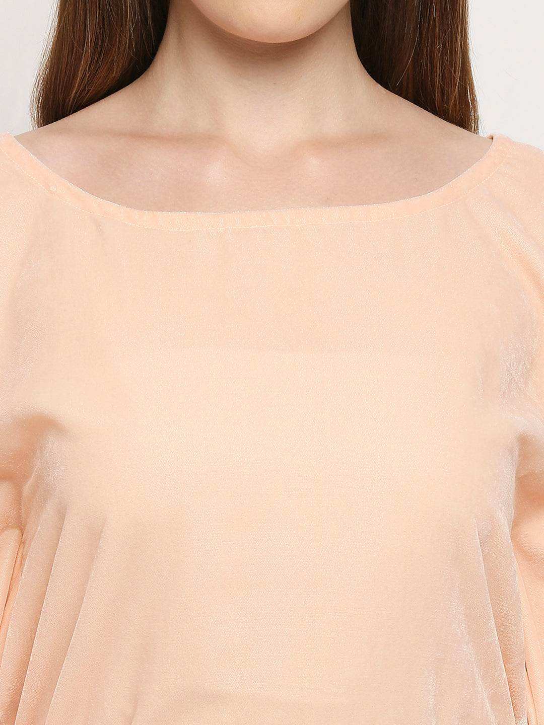 Nuuh Kaftan with Belt - Peach pink - Monk & Mei