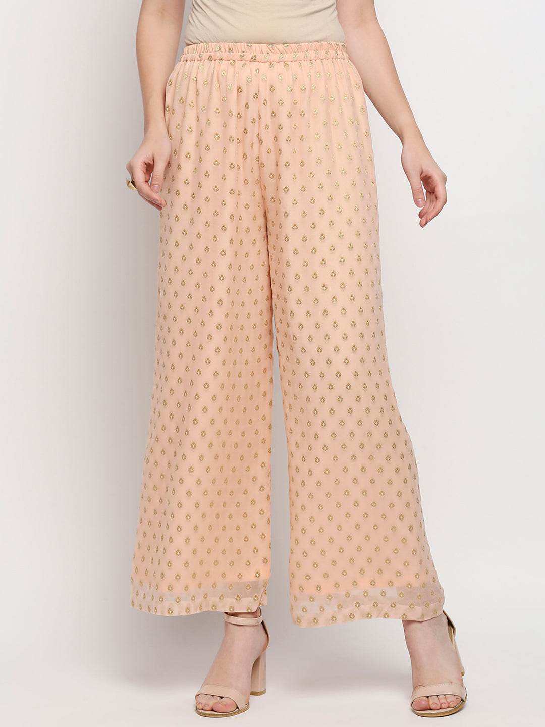 Nuuh Kaftan & Palazzo with Belt - Peach pink - Monk & Mei