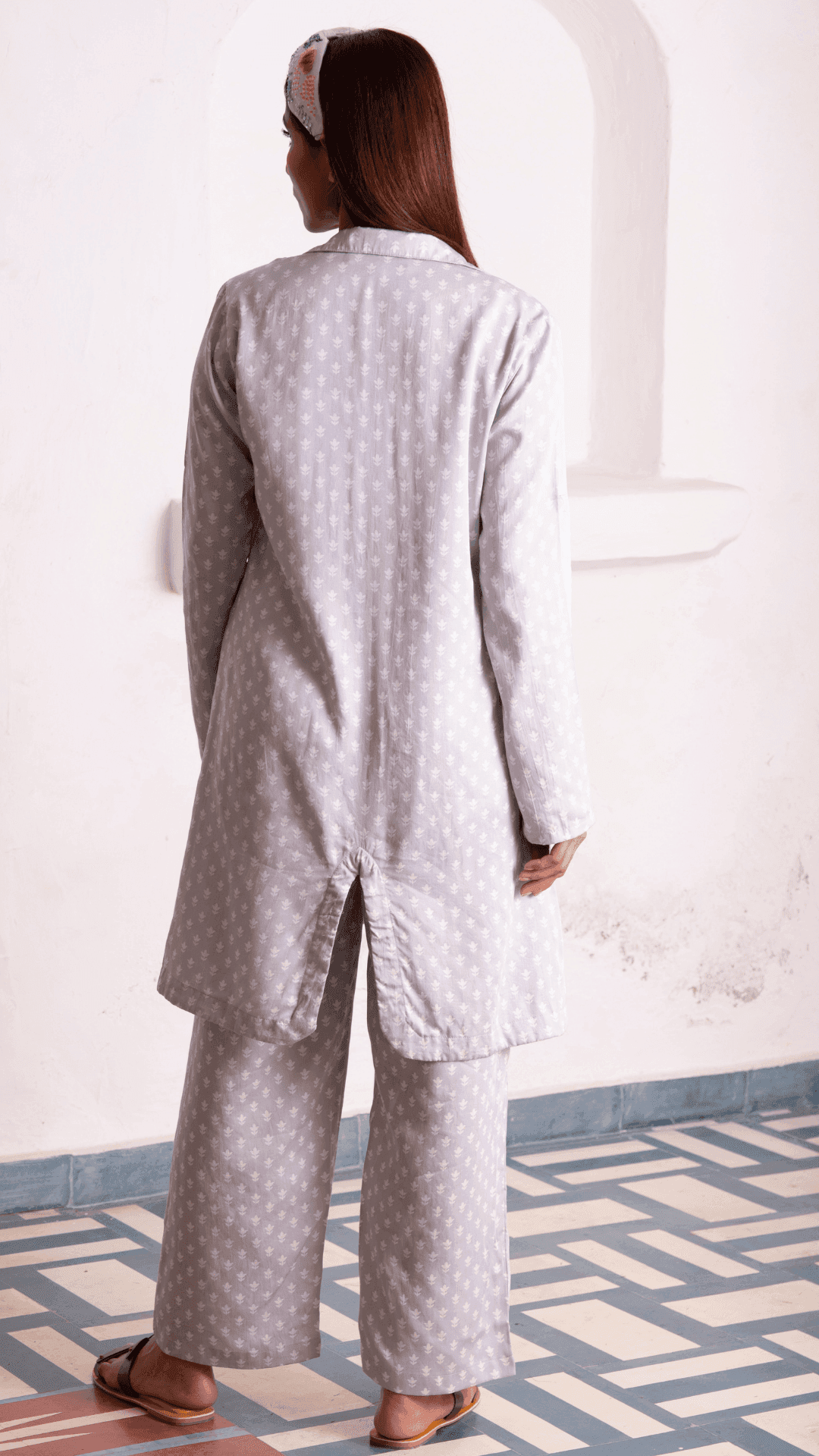 Ziva Pant Suit - Grey - Monk & Mei