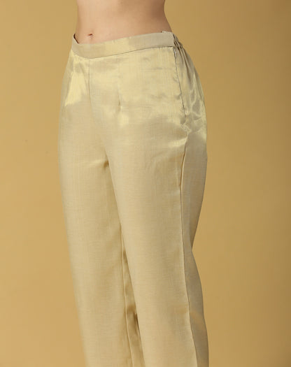 Nusrat Pant Bottoms-Gold