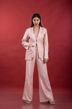 Bijli - Blazer Set - Blush Pink