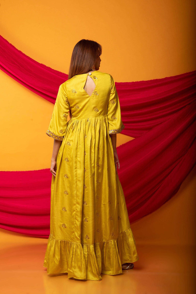 Zunera Kurta-Canary Yellow