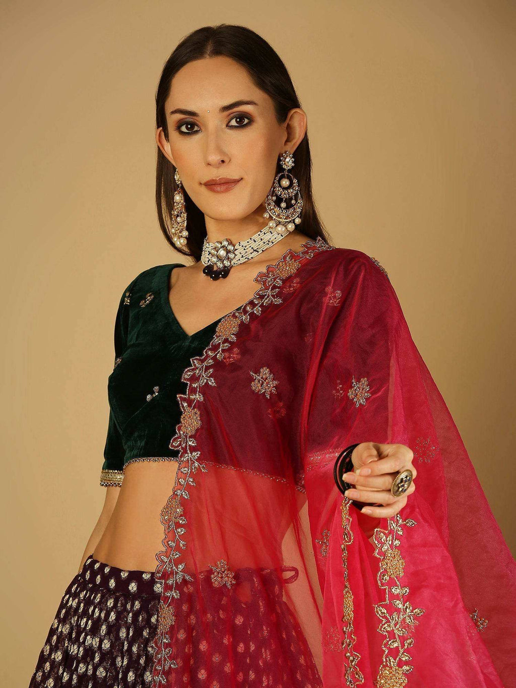 Roza-Blouse - Green - Monk & Mei