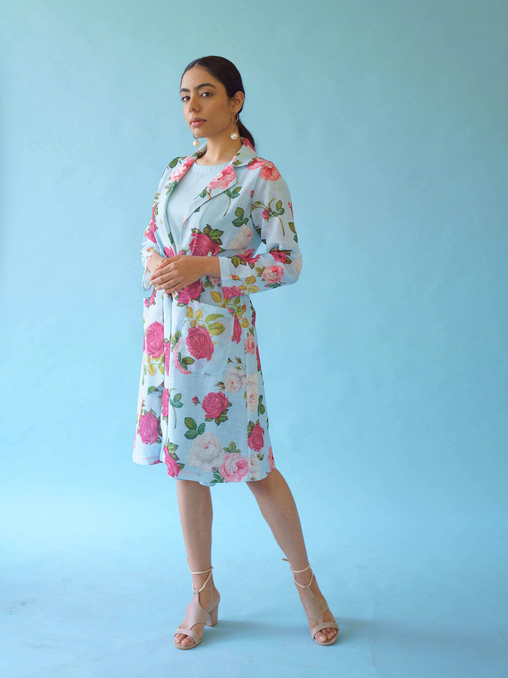 SPRING DRESS SET - Powder blue - Monk & Mei