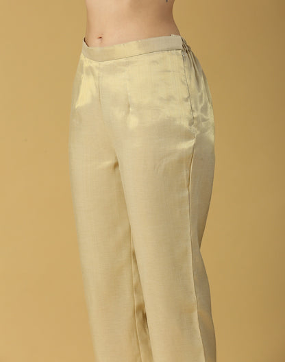 Nusrat Pant Bottoms-Gold