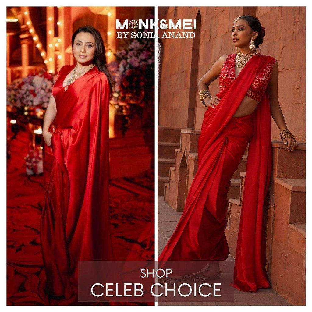 Ruhee Pre Draped Saree set - Monk & Mei