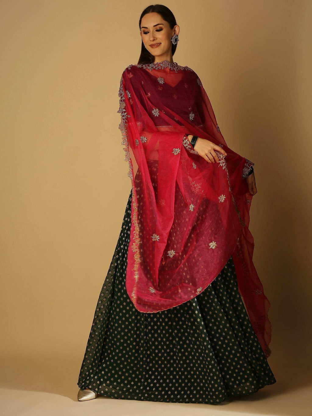 Ruhani-Dupatta - Rani - Monk & Mei