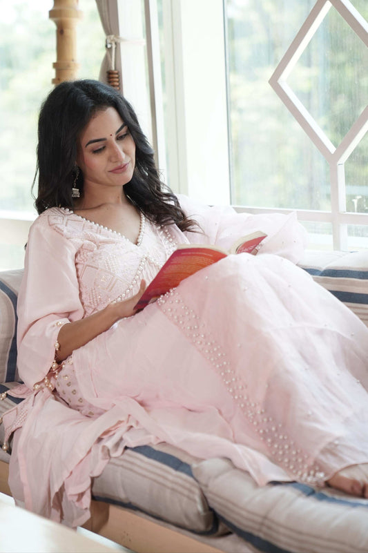 PEARL - Kurta Set - Rose Pink - Monk & Mei