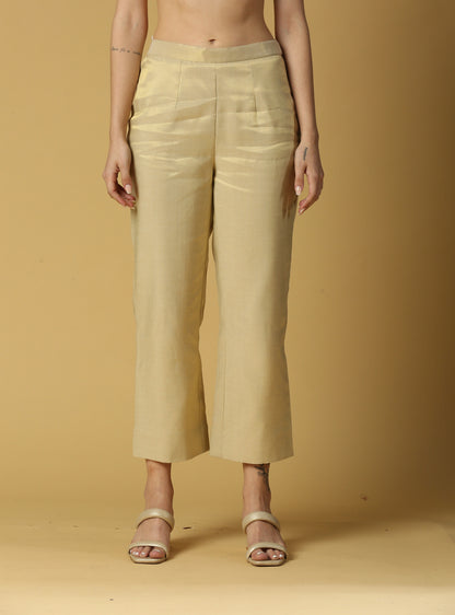 Nusrat Pant Bottoms-Gold