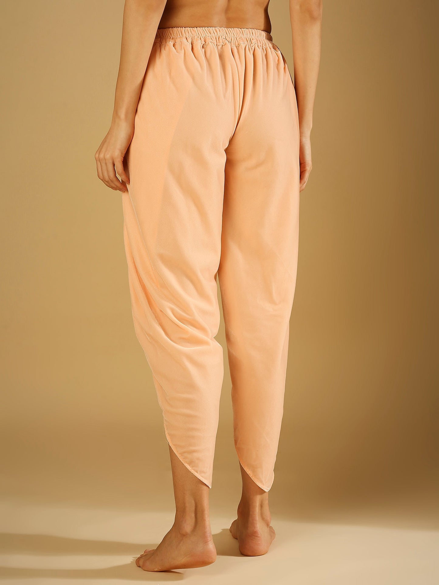 Tamanna-Kurta dhoti Set with Belt - Peach