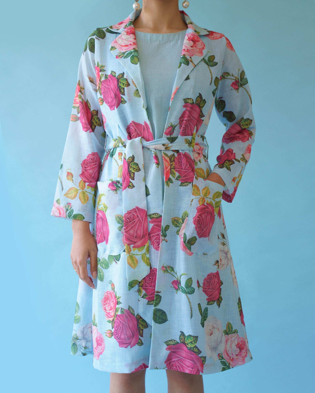 SPRING DRESS SET - Powder blue - Monk & Mei