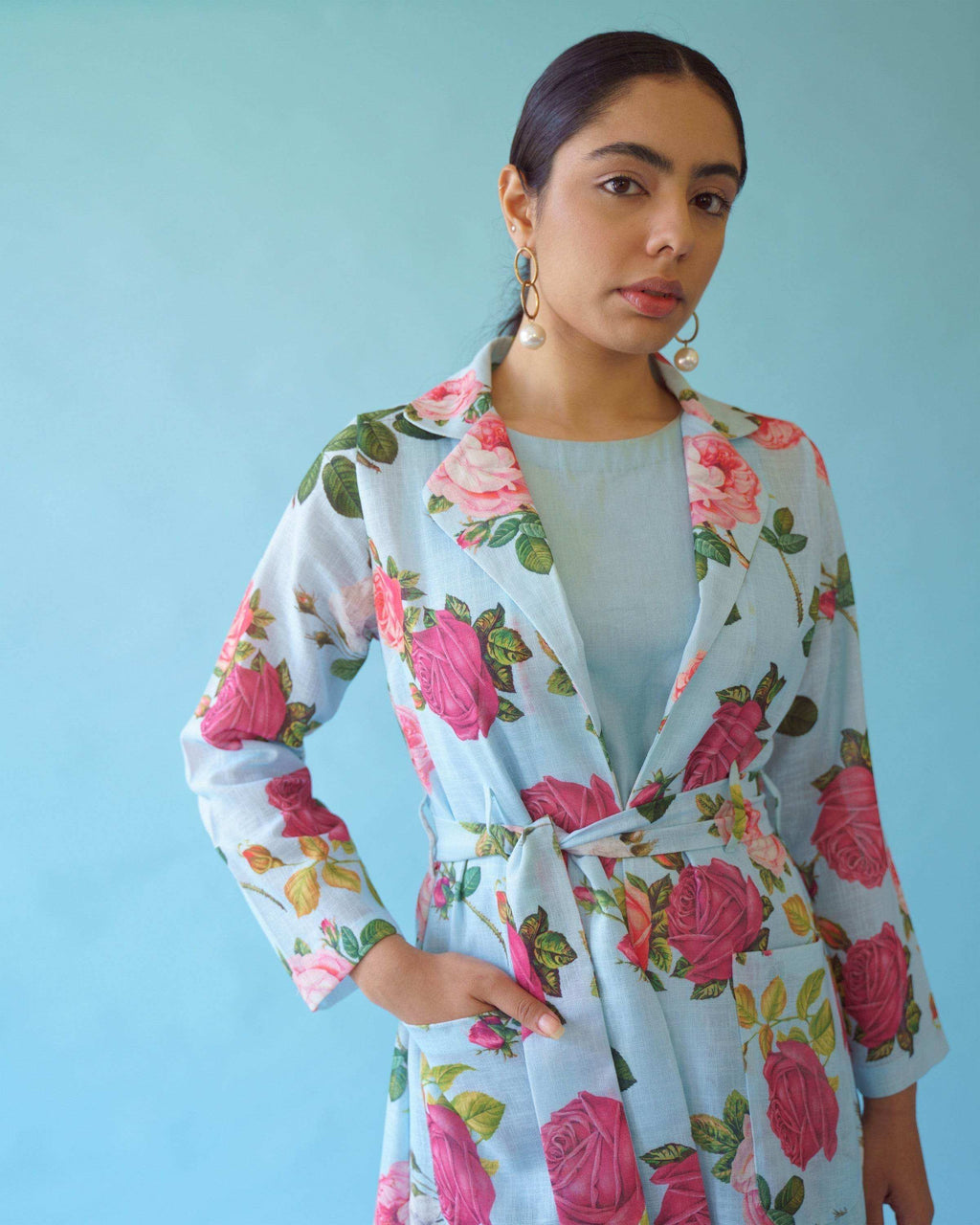 SPRING DRESS SET - Powder blue - Monk & Mei