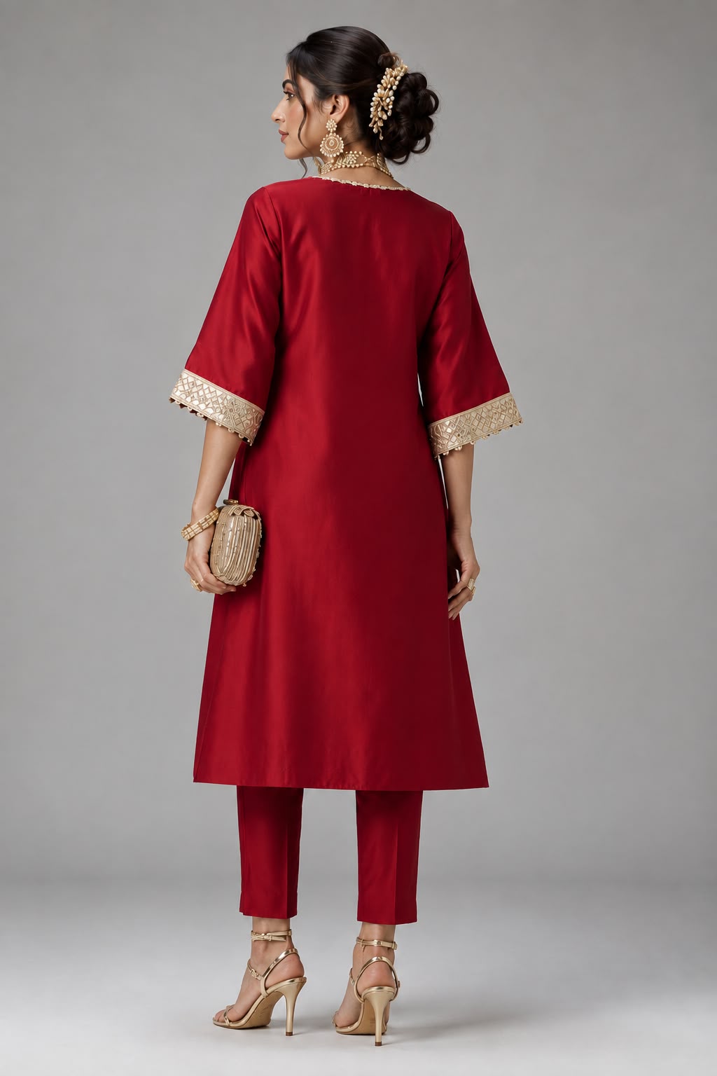 Zohra - Red Choga  Set