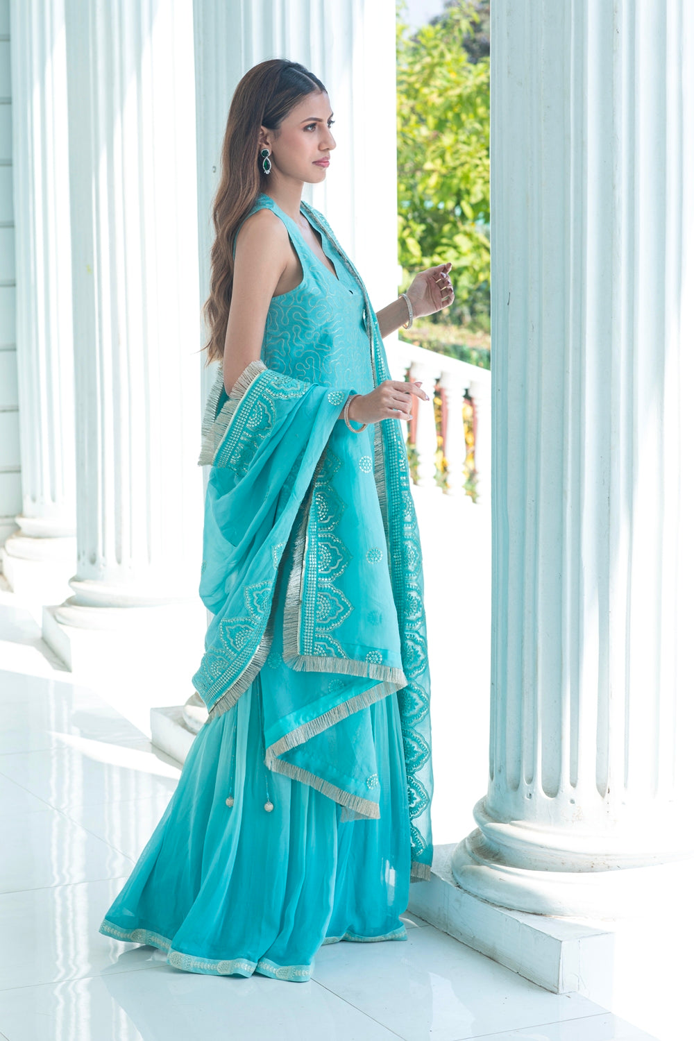 Stella - Short Kurta Sharara Set