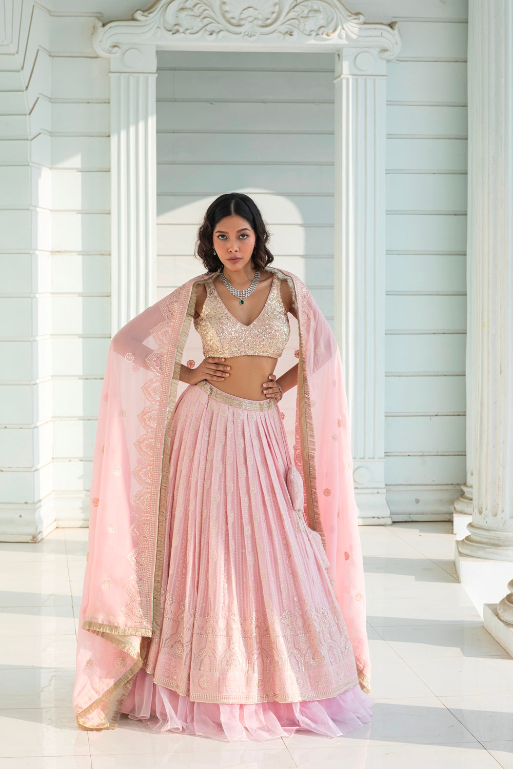 Aurelia Pink - Lehenga Set