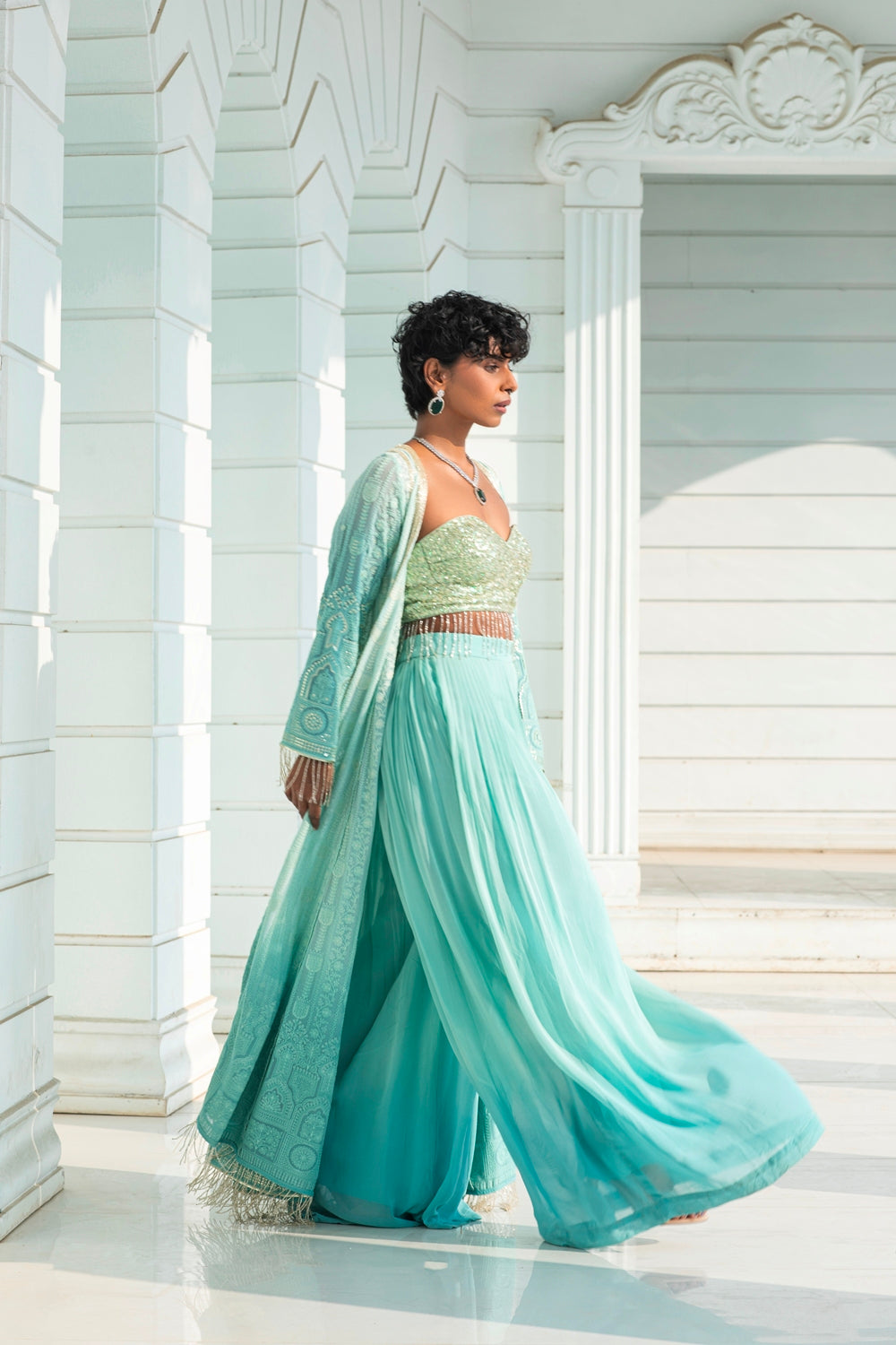 Autumn - Palazzo Cape Set