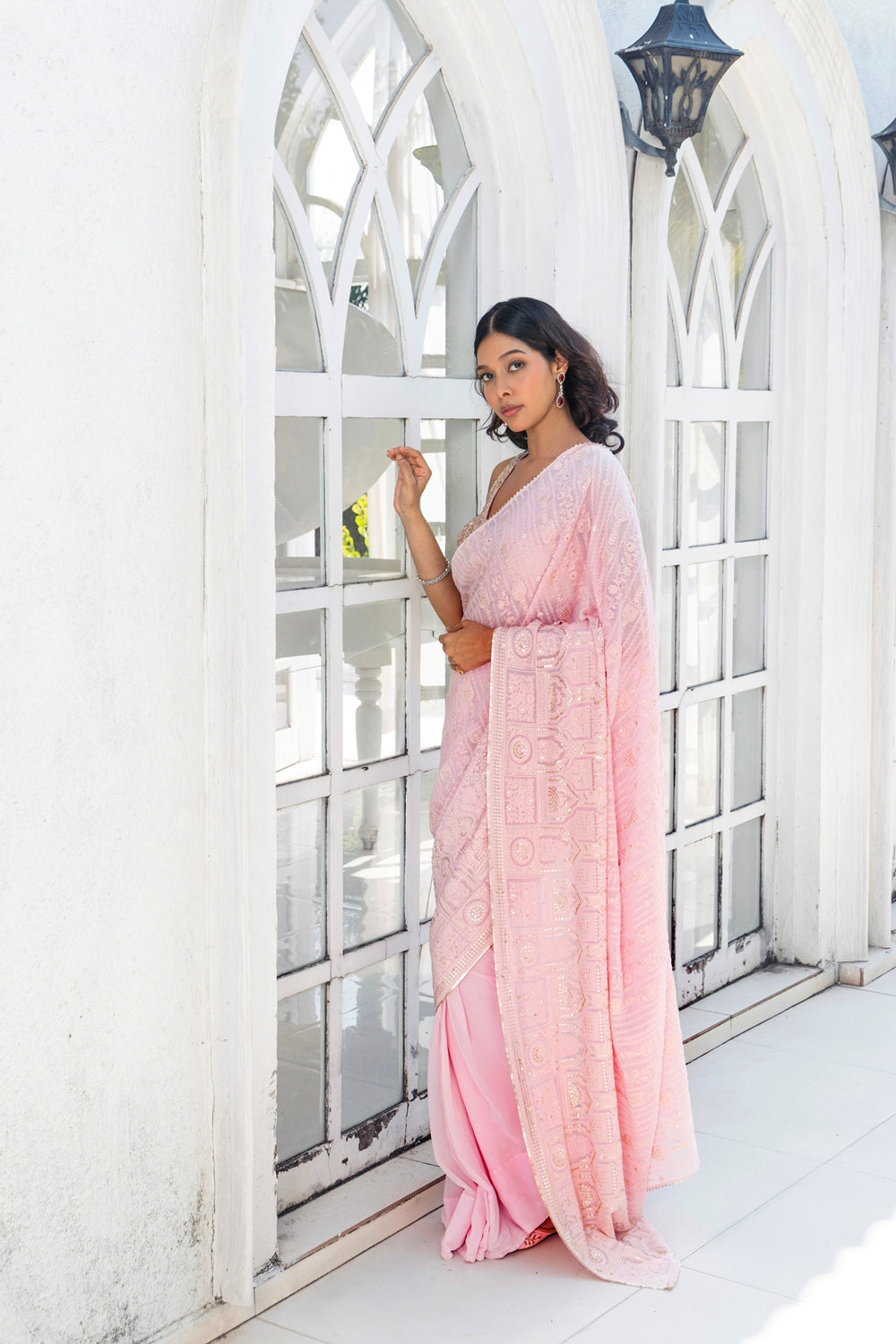 Belle Pink - Saree