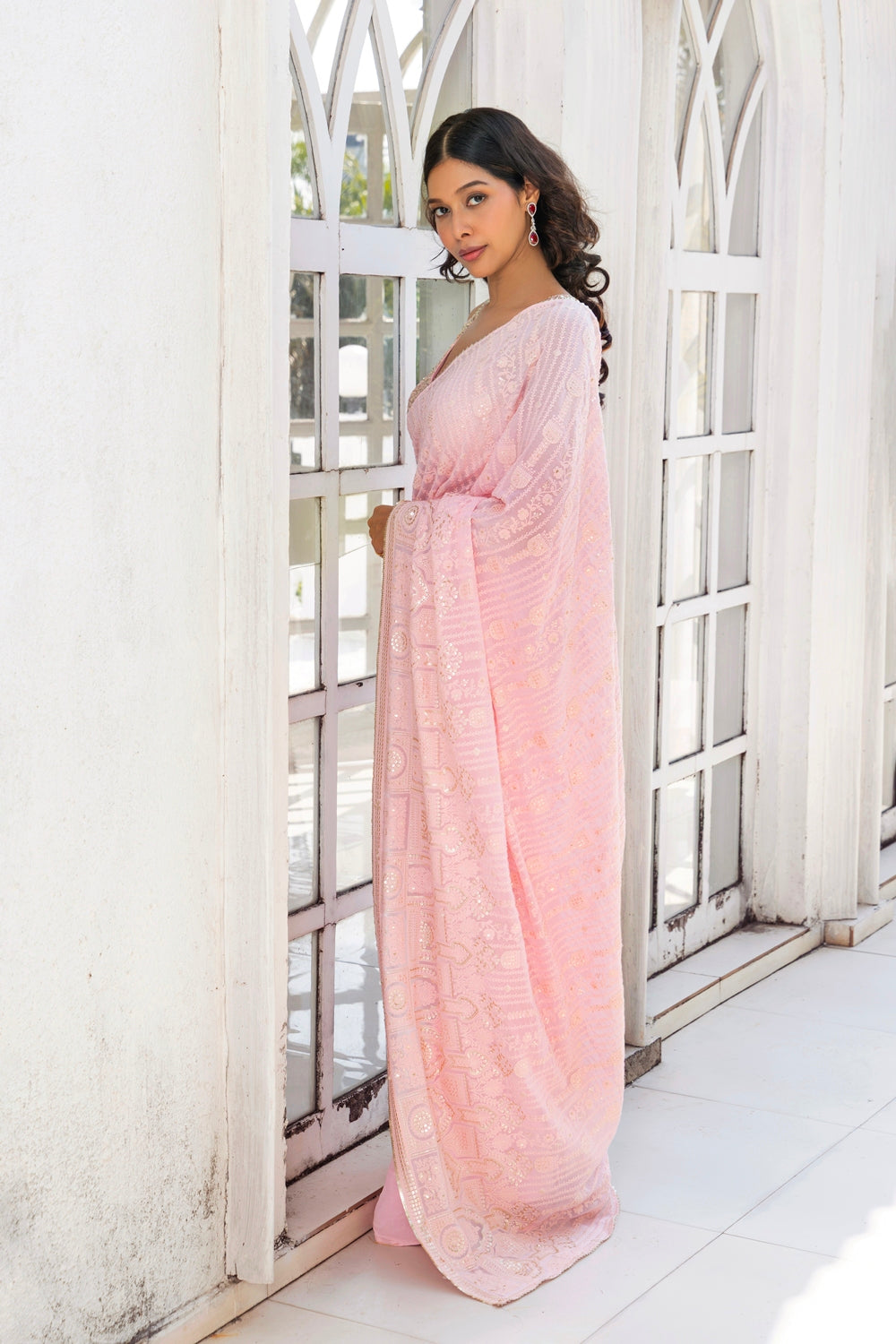 Belle Pink - Saree