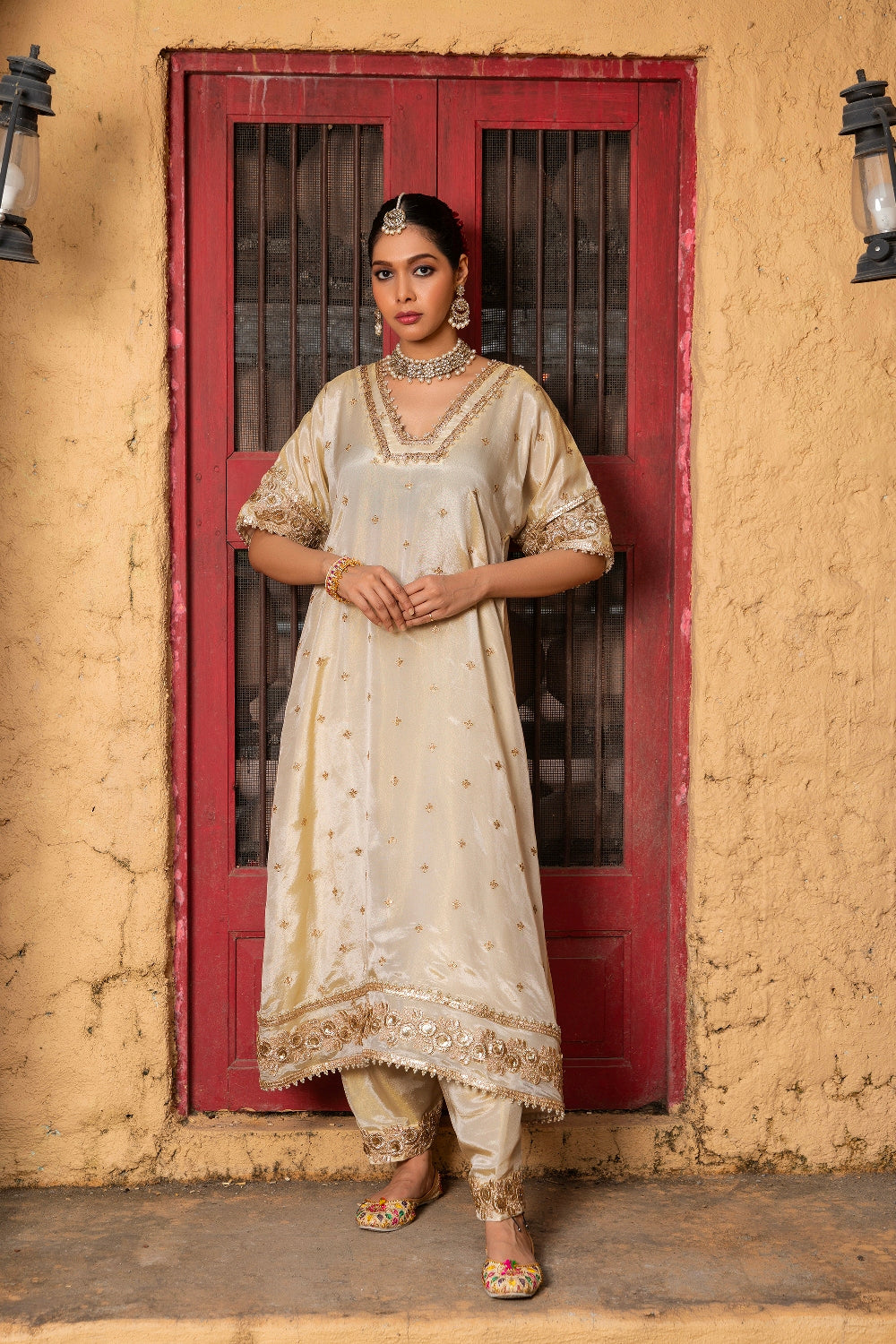 Navya- Kurta and Salwar Set- Blush Pink