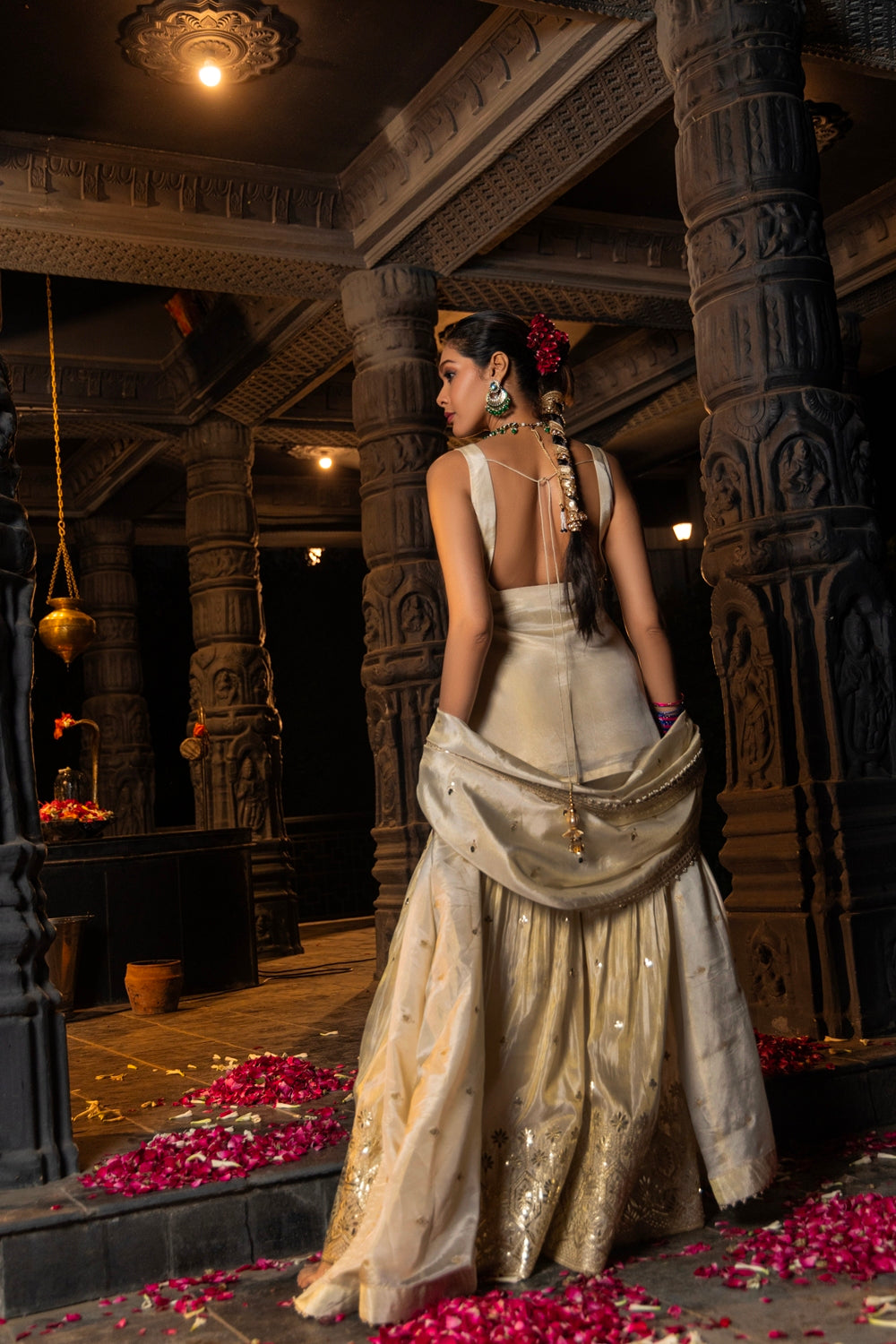 Kashvi- Short Kurta, Sharara And Dupatta