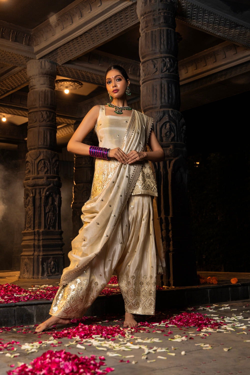 Uma- Short Kurta, Salwar And Dupatta