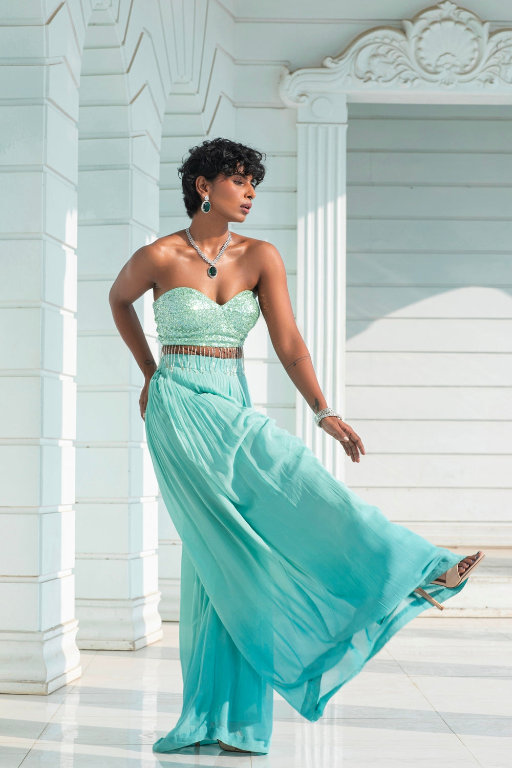Autumn - Palazzo Cape Set