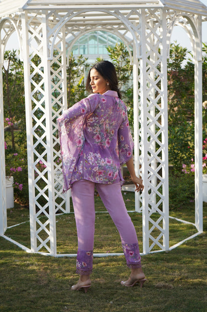 Dahlia Kaftan Top - Lilac