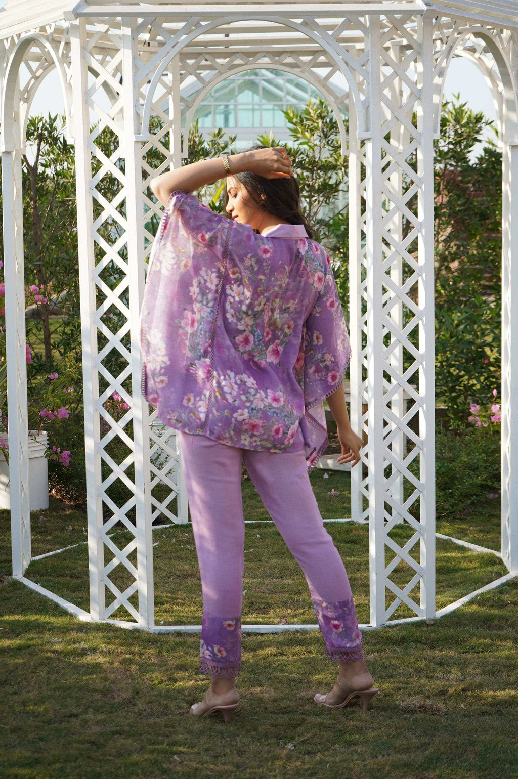 Dahlia Kaftan Top - Lilac - Monk & Mei