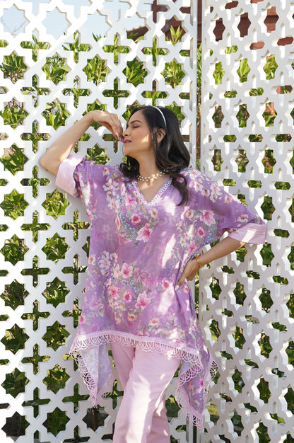 Daphne Kaftan Top - Lilac